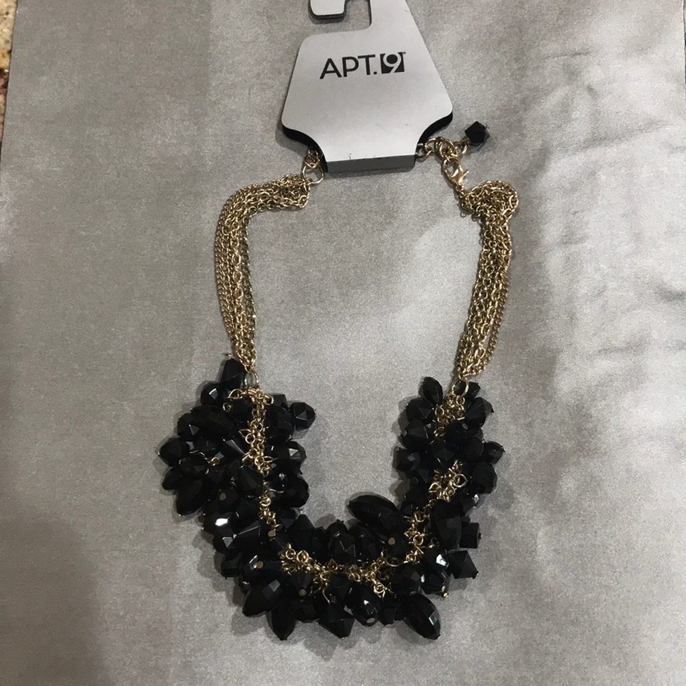 Beautiful gold and black necklace